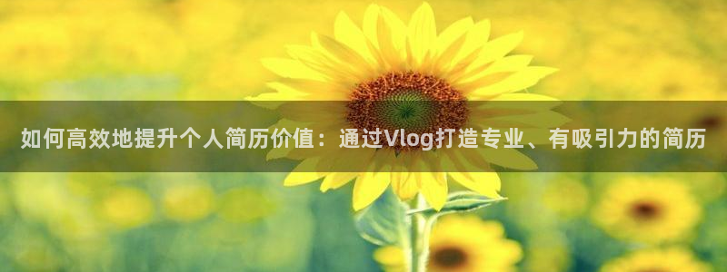 糖心vilo：如何高效地提升个人简历价值：通过Vlog打造专